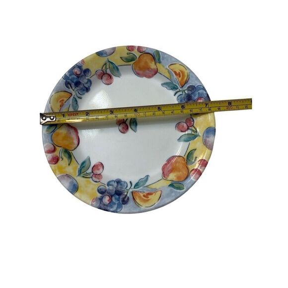 Vintage Corelle by Corning Fruit Basket 7.25” Plates, Set of 8 Salad Plates, Ret - Picture 6 of 6
